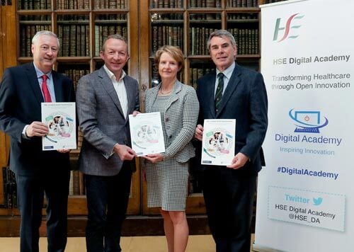 Martin Curley, Director, Digital Academy, Dr. Colm Henry, Chief Clinical Officer HSE, Prof. Ann Ledwith, VP University of Limerick, Dr. Michael Harty TD, Chair of Oireachtas Select Committee – Maxwell Photography.