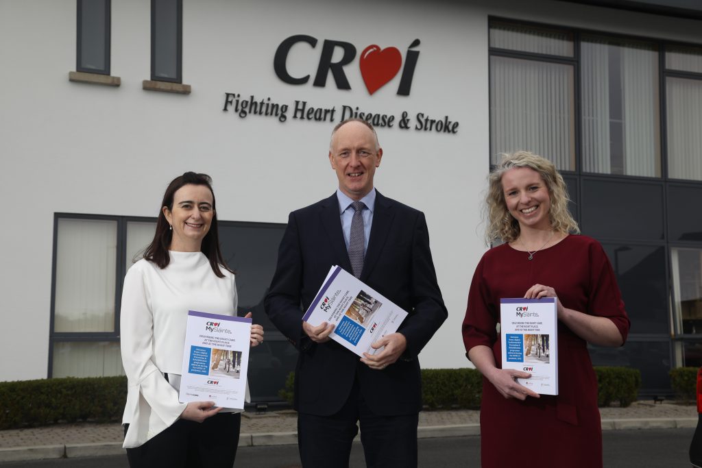 Irene Gibson,  Director of Programmes and Innovation at the National Institute for Prevention and Cardiovascular Health, Neil Johnson and Dr Lisa Hynes