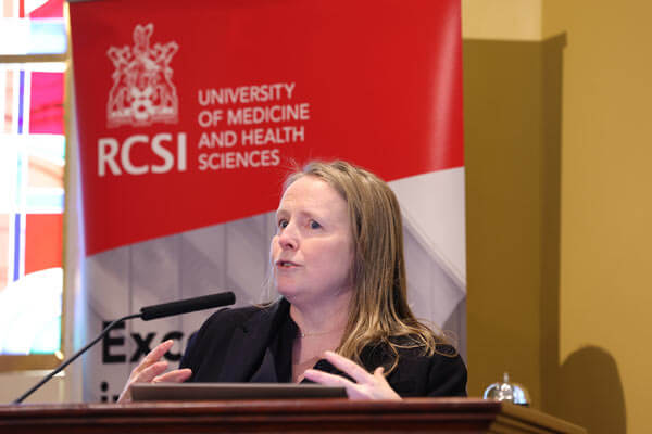 Prof Deborah McNamara addresses symposium participants