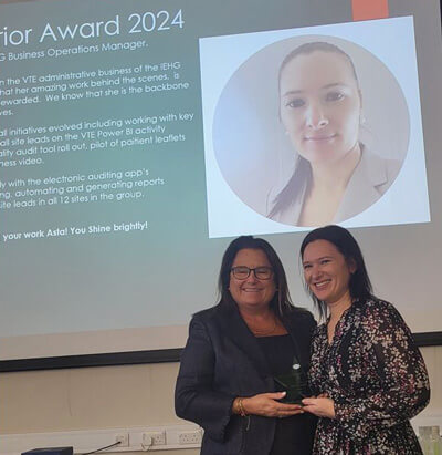 Asta Vinkeviciene won the 'VTE Warrior Award 2024' 